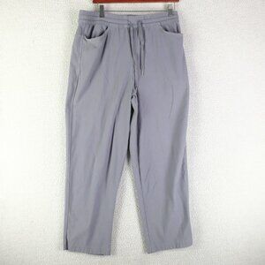 Athleta Pants Womens Medium Gray Drawstring Stretch Lounge Elastic Waist Comfort